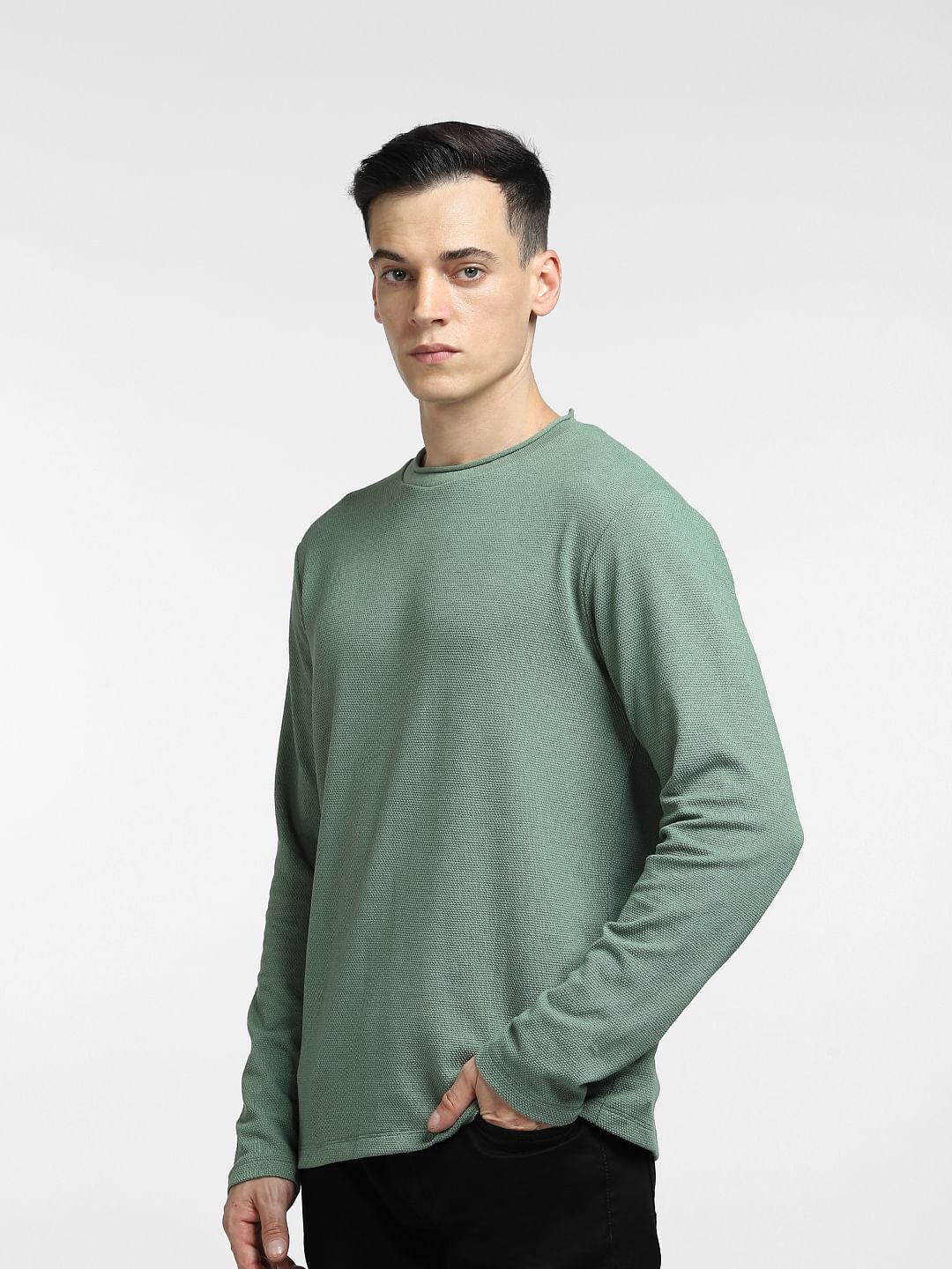 Green Crew Neck T-shirt - Image 3