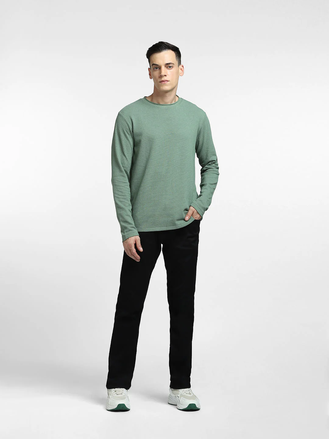 Green Crew Neck T-shirt - Image 6
