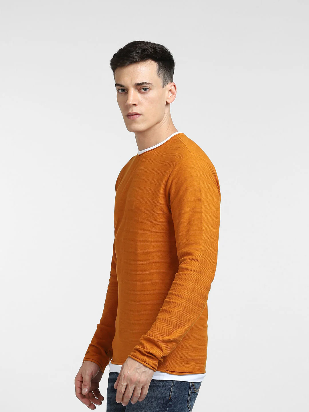 Brown Crew Neck T-shirt - Image 3