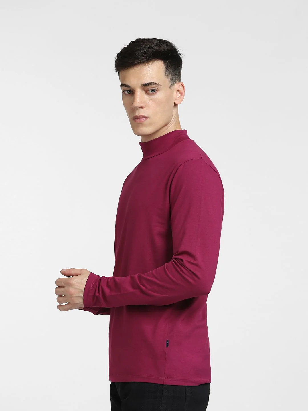 Purple High Neck T-shirt - Image 3