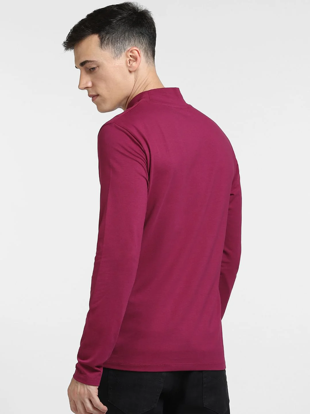 Purple High Neck T-shirt - Image 4