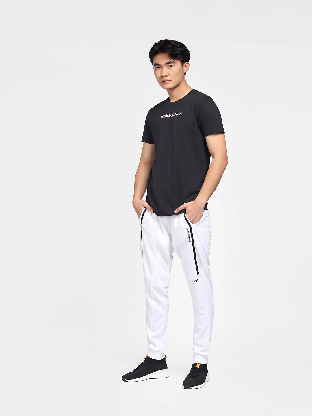 Black Logo Print Crew Neck T-shirt - Image 6