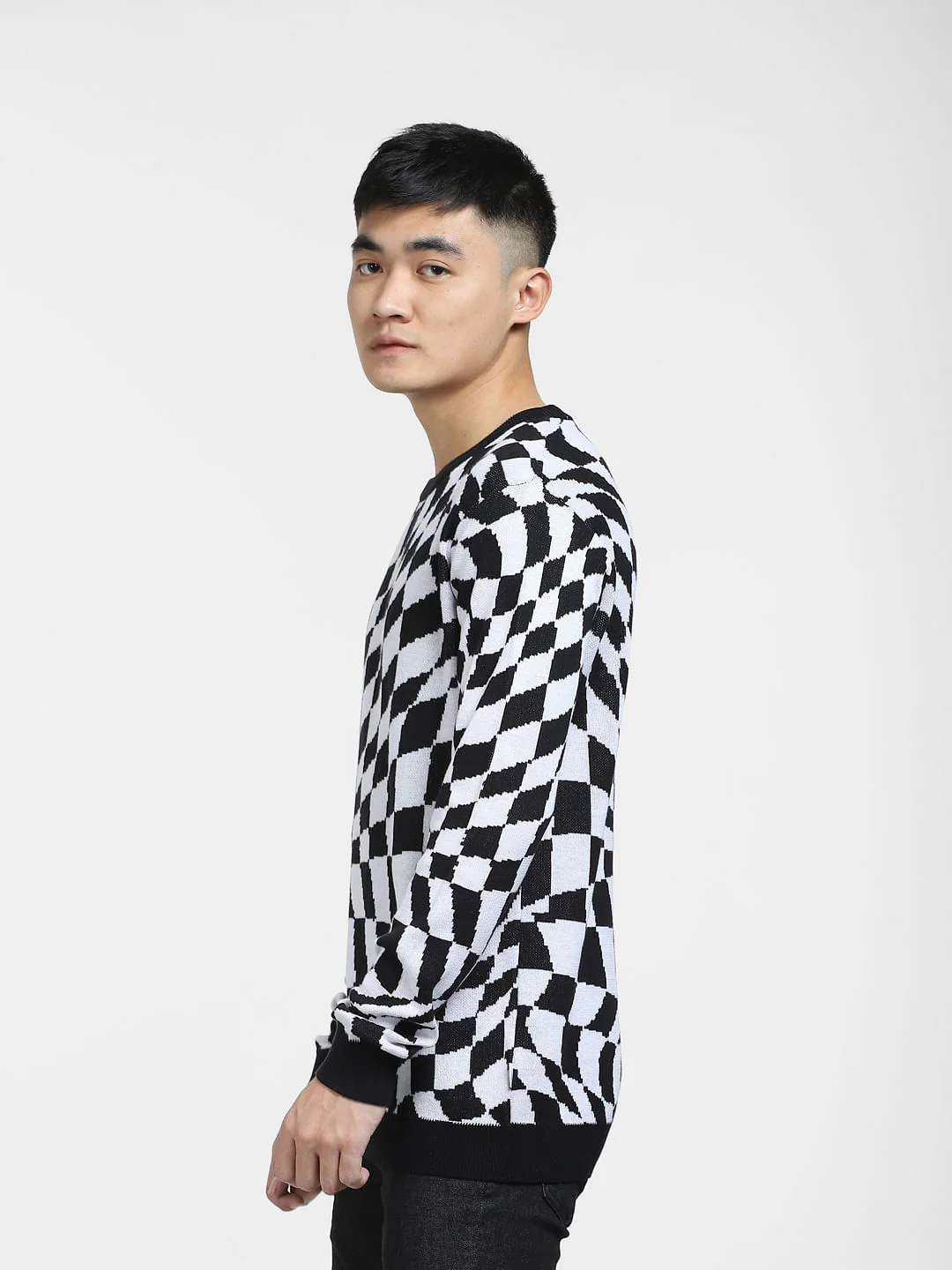 Black Monochrome Pullover - Image 3