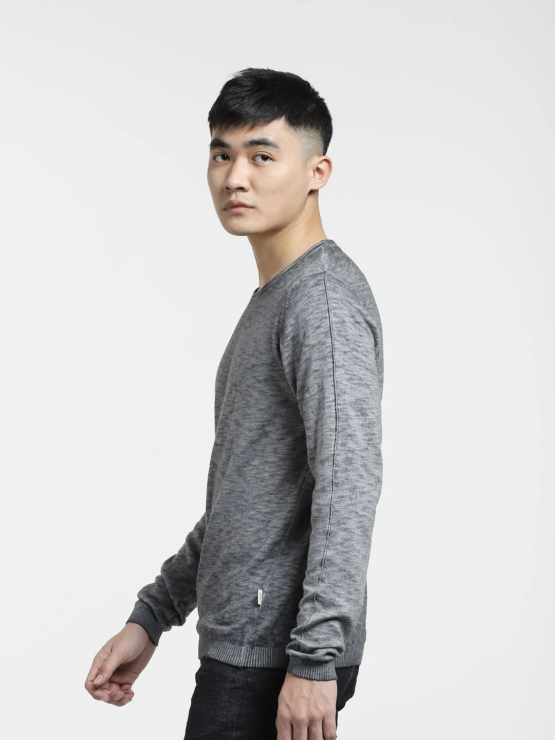 Dark Grey Full Sleeves Pullover - Image 3