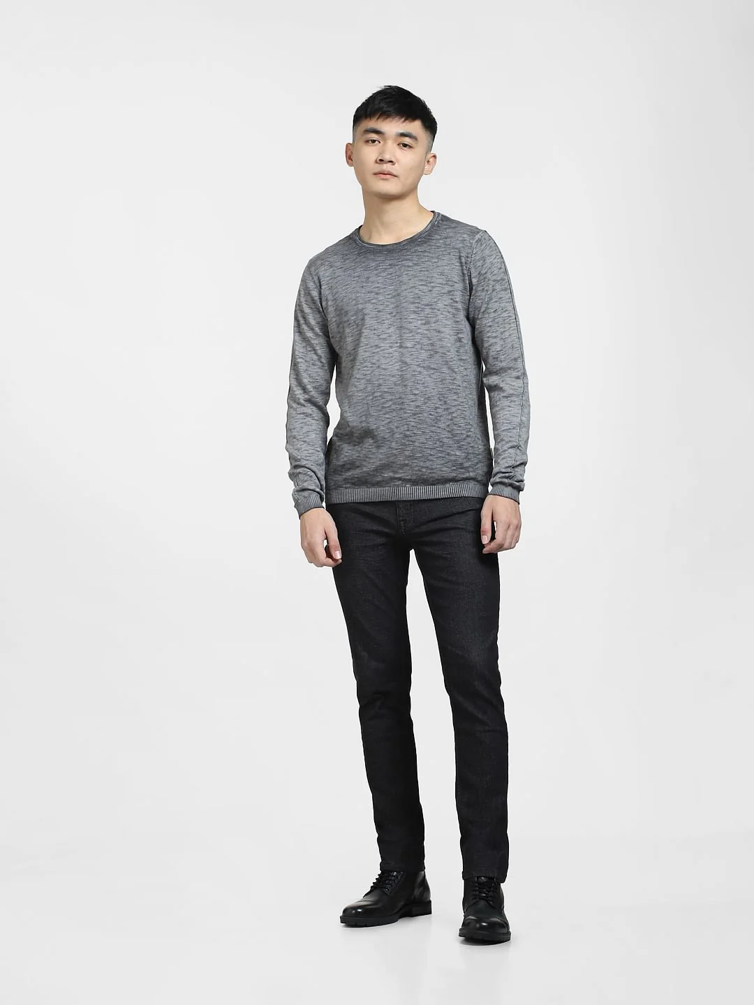 Dark Grey Full Sleeves Pullover - Image 6