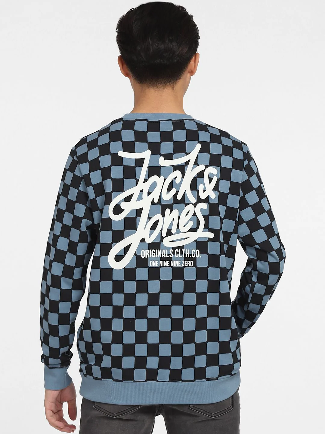 Blue All Over Print Sweatshirt - Image 4