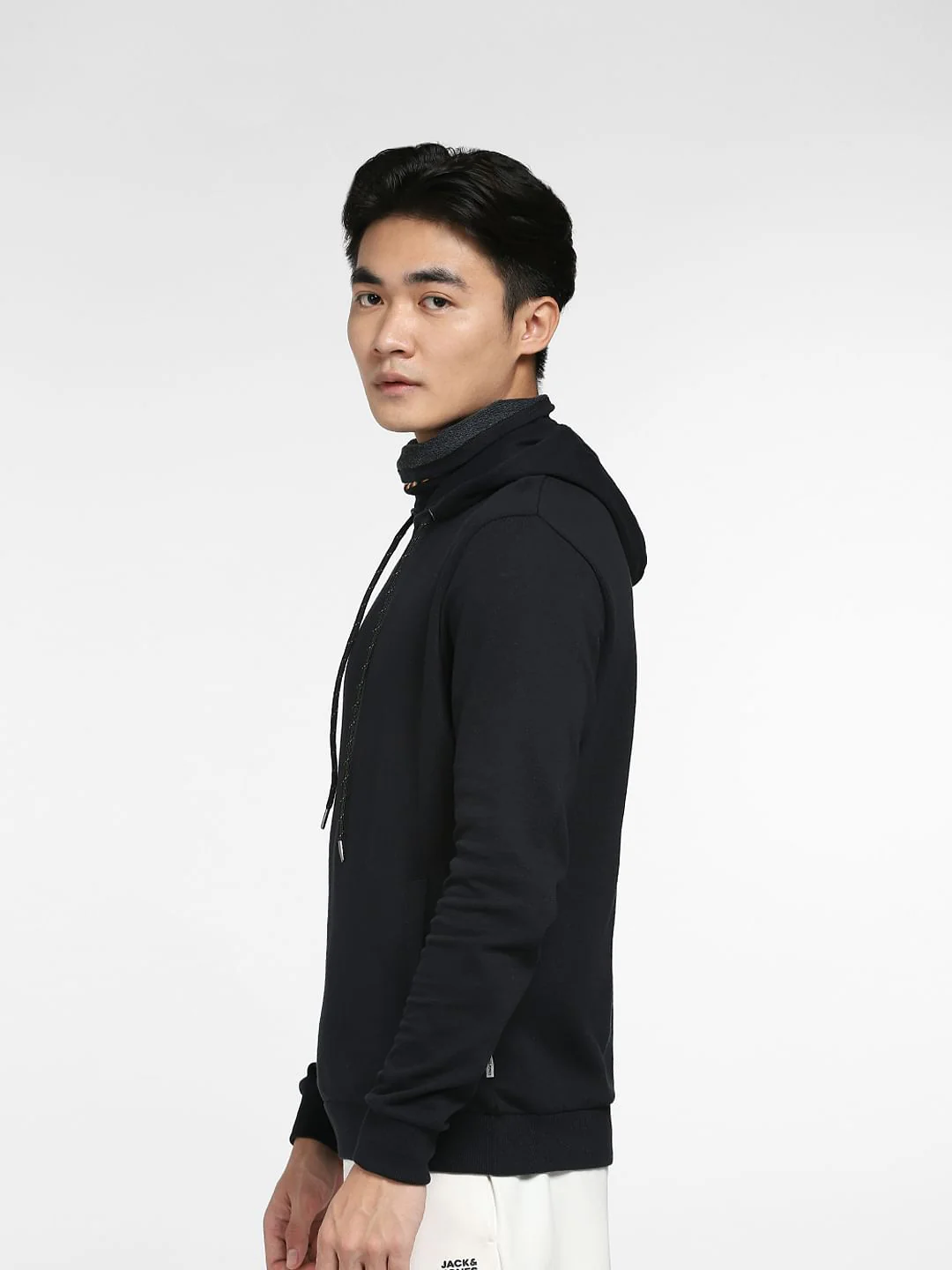 Black High Neck Sweatshirt - Image 3