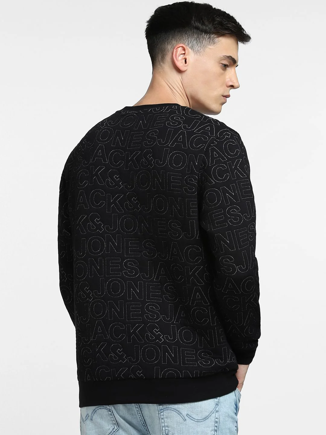 Black Logo Print Sweatshirt - Image 4