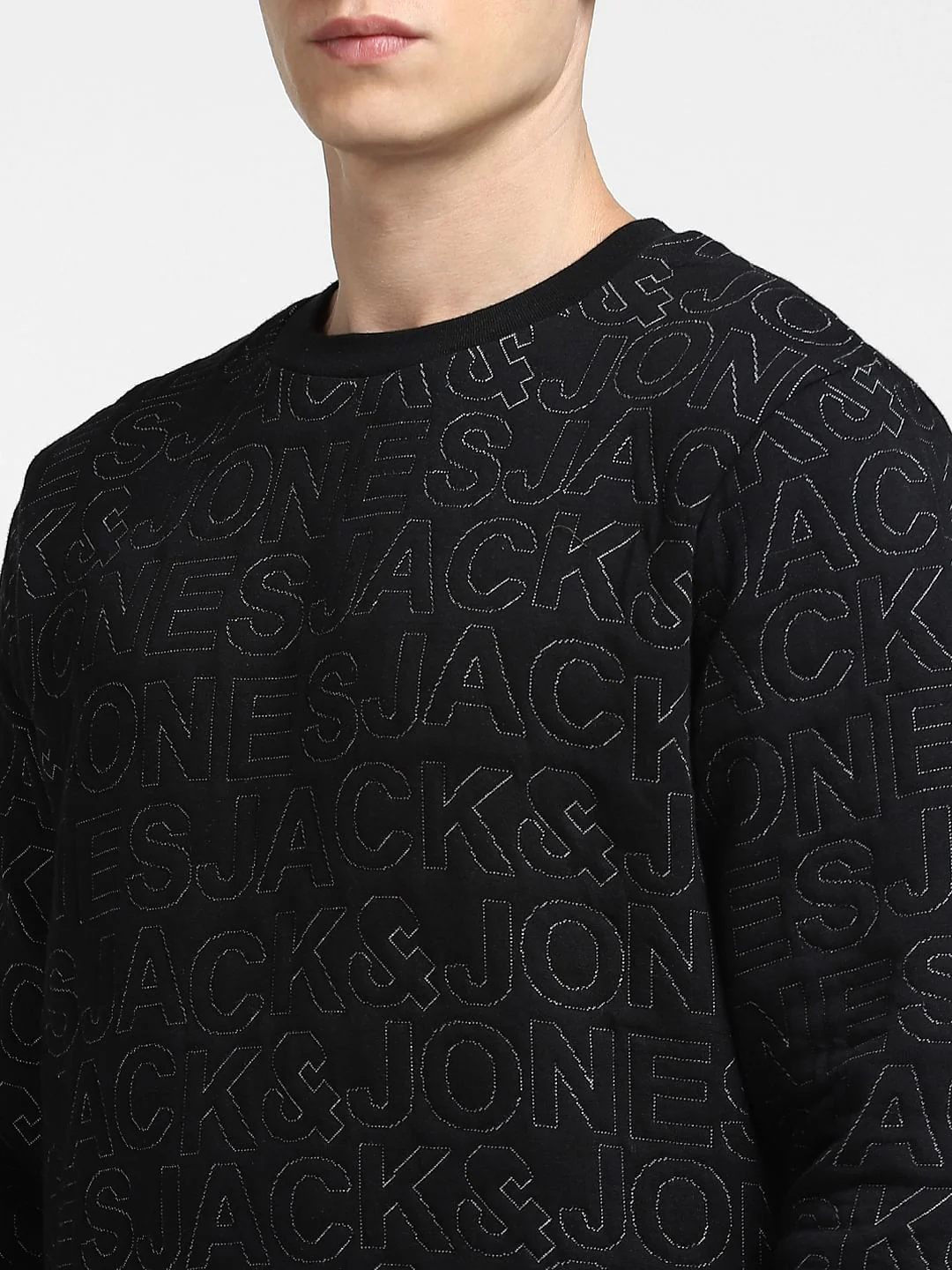 Black Logo Print Sweatshirt - Image 5