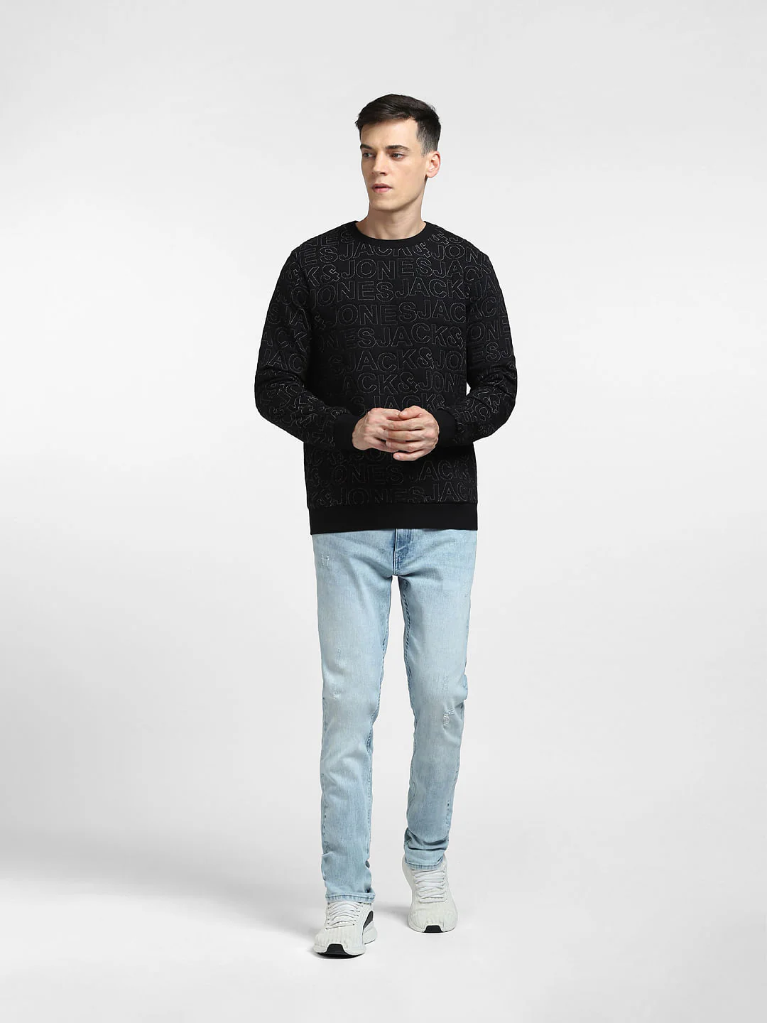 Black Logo Print Sweatshirt - Image 6