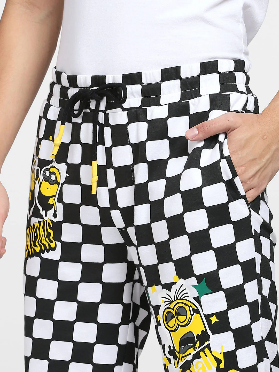 Minion White Mid Rise Co-ord Shorts - Image 5