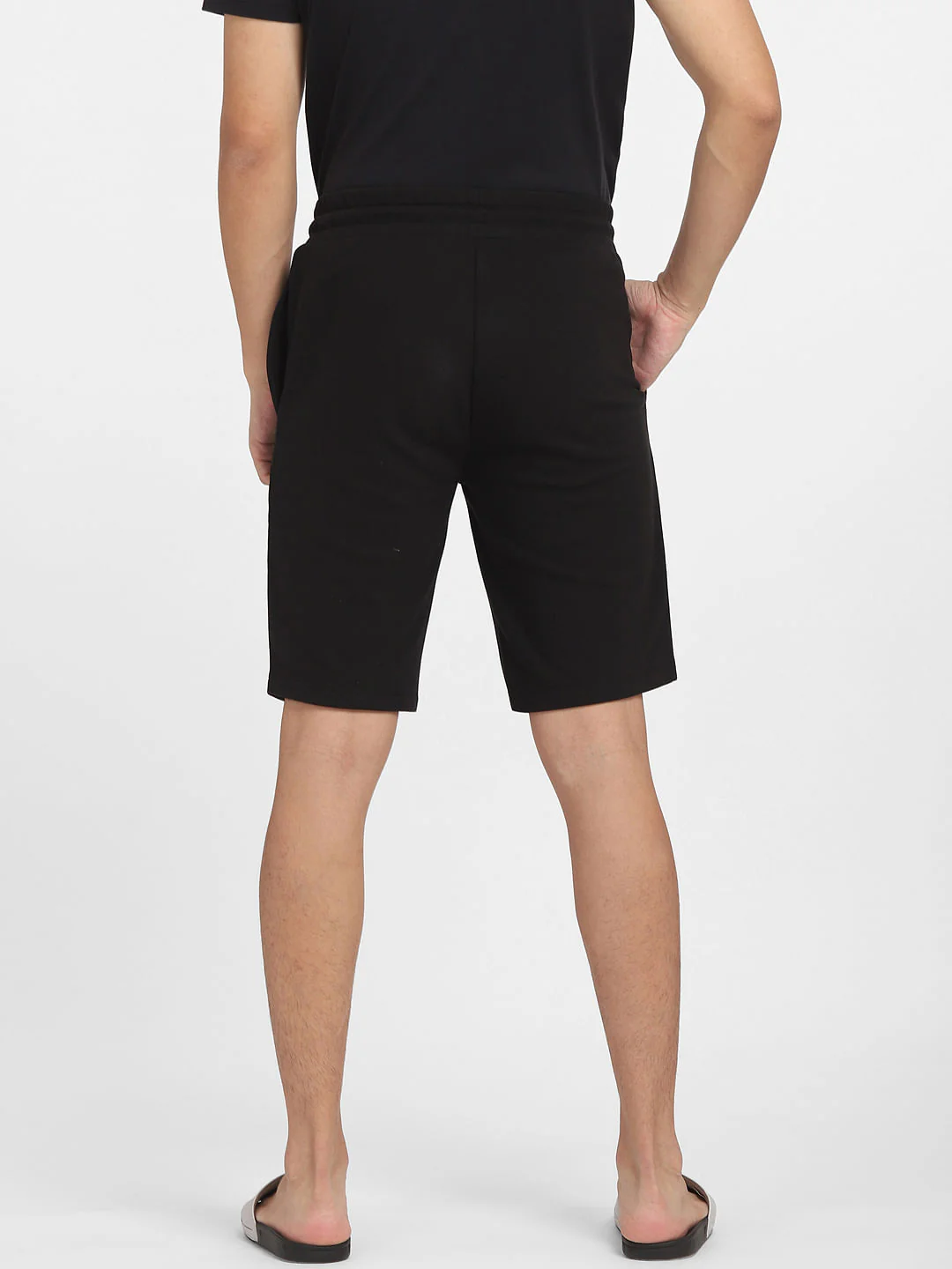 Minion Black Mid Rise Printed Shorts - Image 4