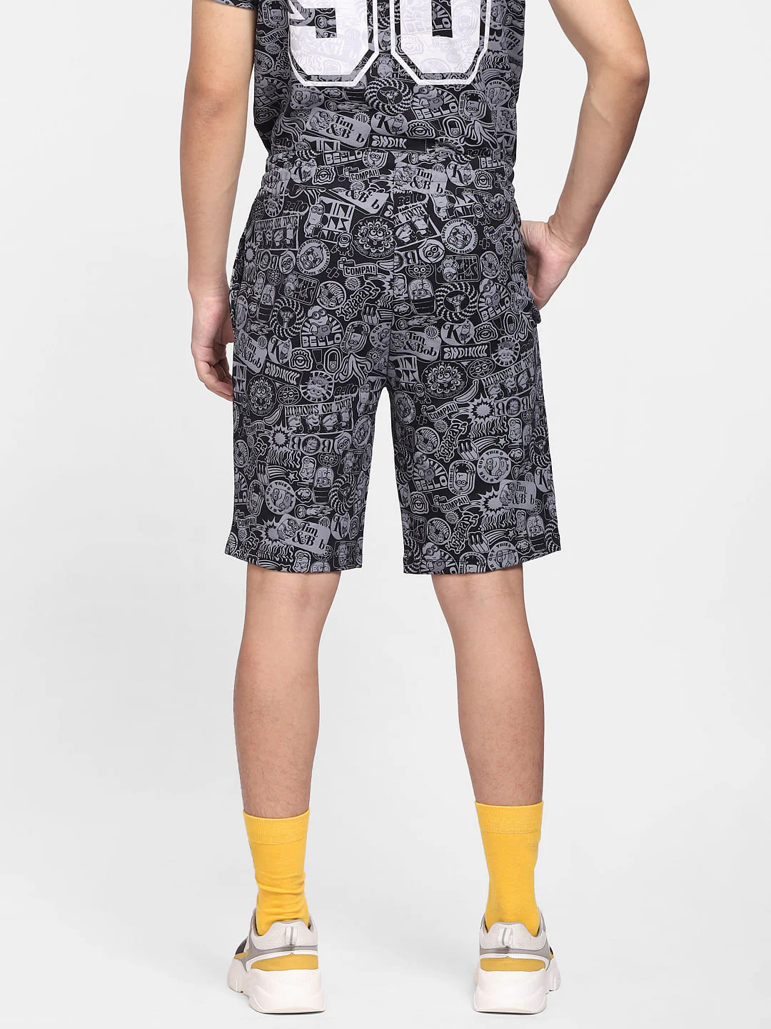 Minion Black Printed Co-ord Shorts - Image 4