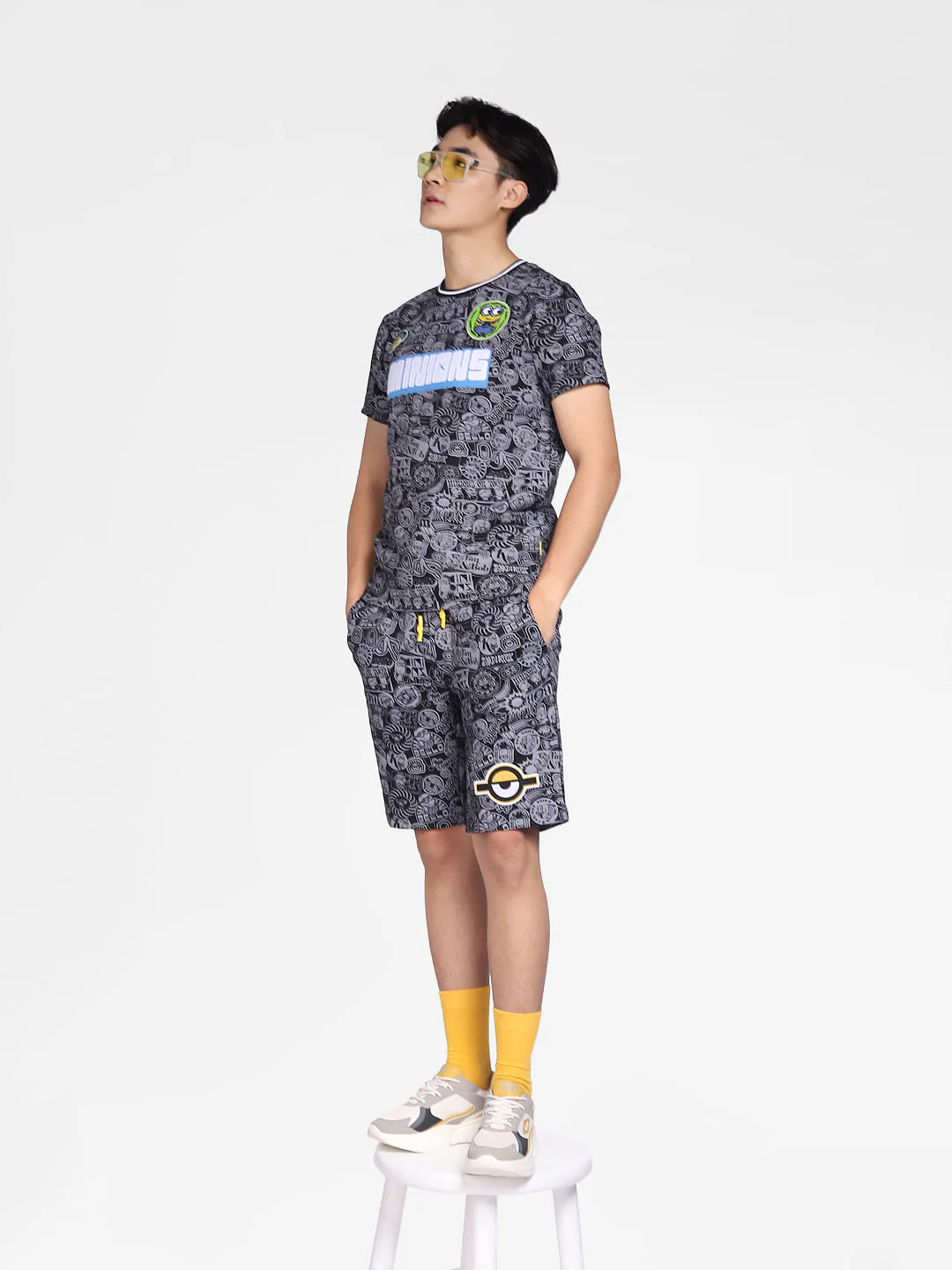 Minion Black Printed Co-ord Shorts - Image 6