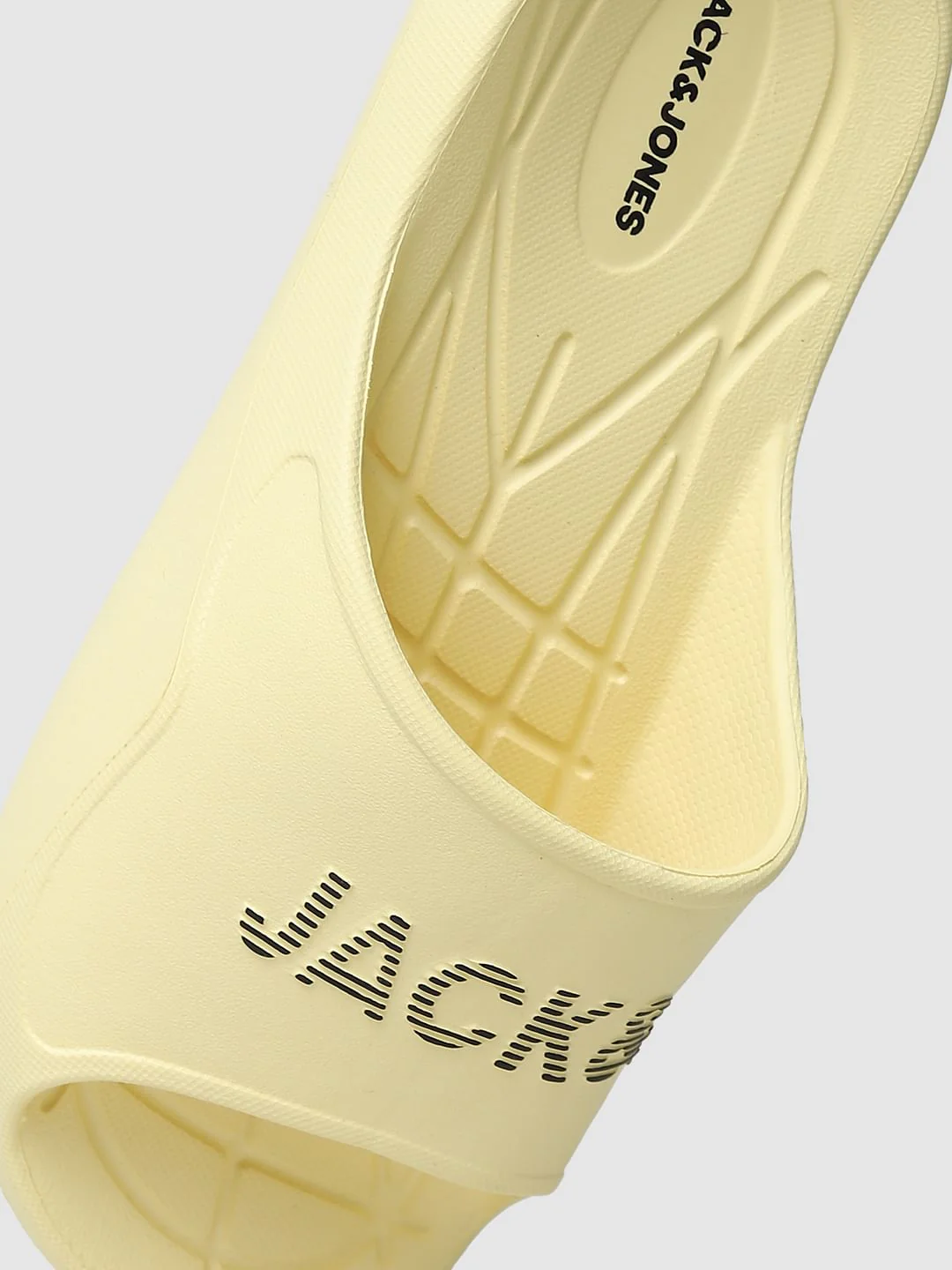 Pastel Yellow Logo Print Sliders - Image 10