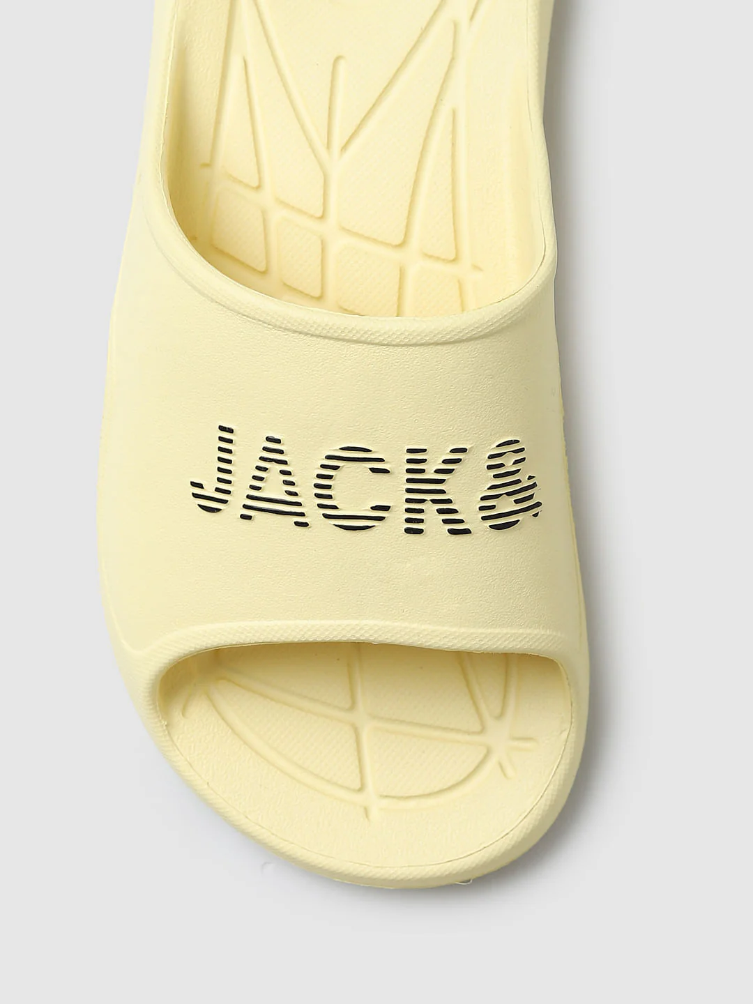 Pastel Yellow Logo Print Sliders - Image 9