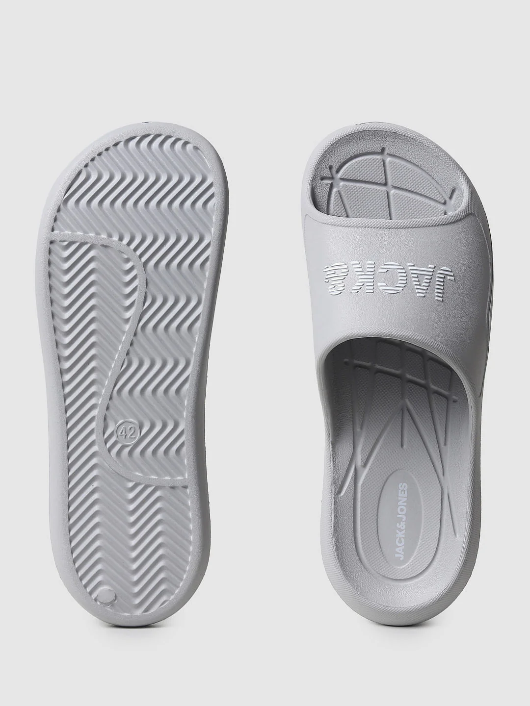 Grey Logo Print Sliders - Image 5