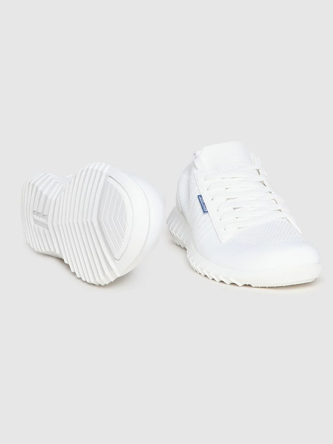 White Mesh Detail Sneakers