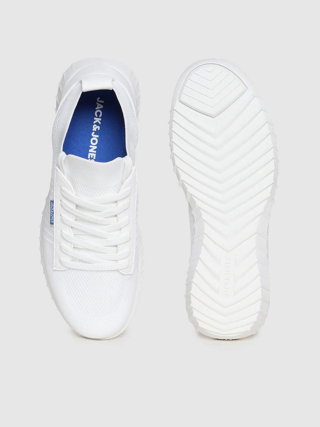 White Mesh Detail Sneakers - Image 4