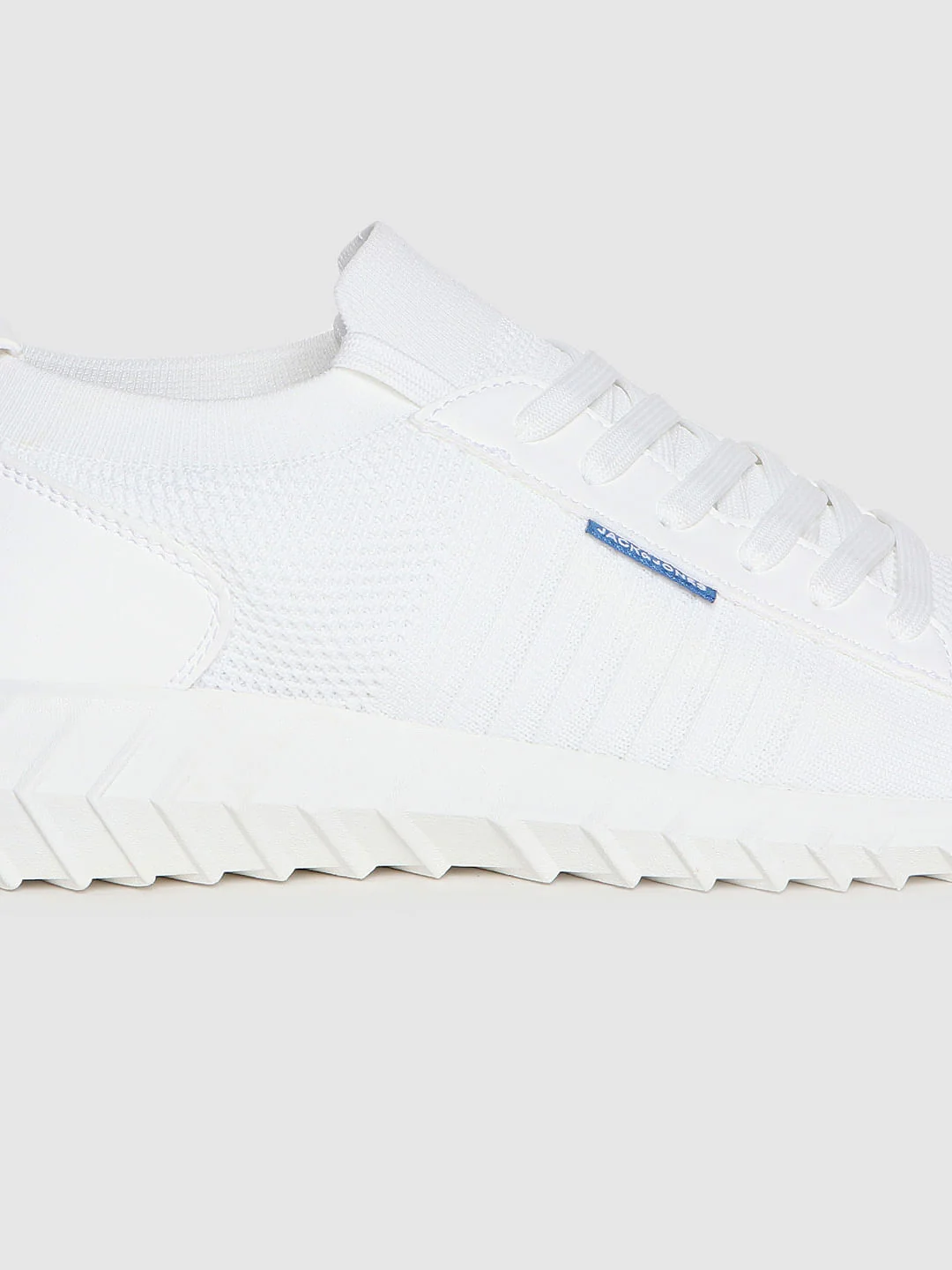 White Mesh Detail Sneakers - Image 5