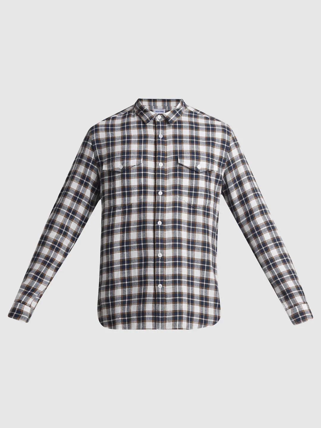 White Check Full Sleeves Shirt - Image 7
