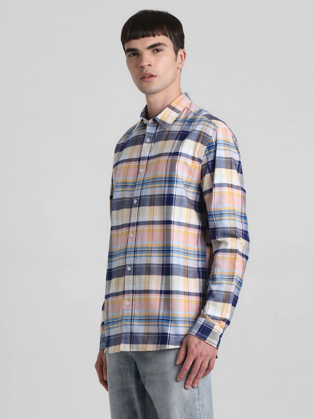Pink Check Full Sleeves Shirt - Image 3