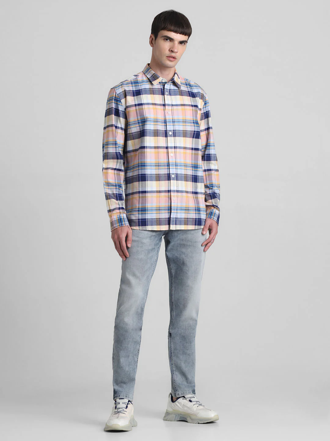 Pink Check Full Sleeves Shirt - Image 6