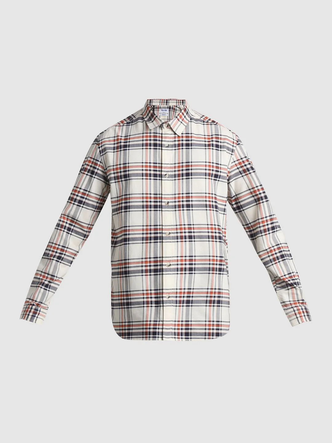 White Check Full Sleeves Shirt - Image 7