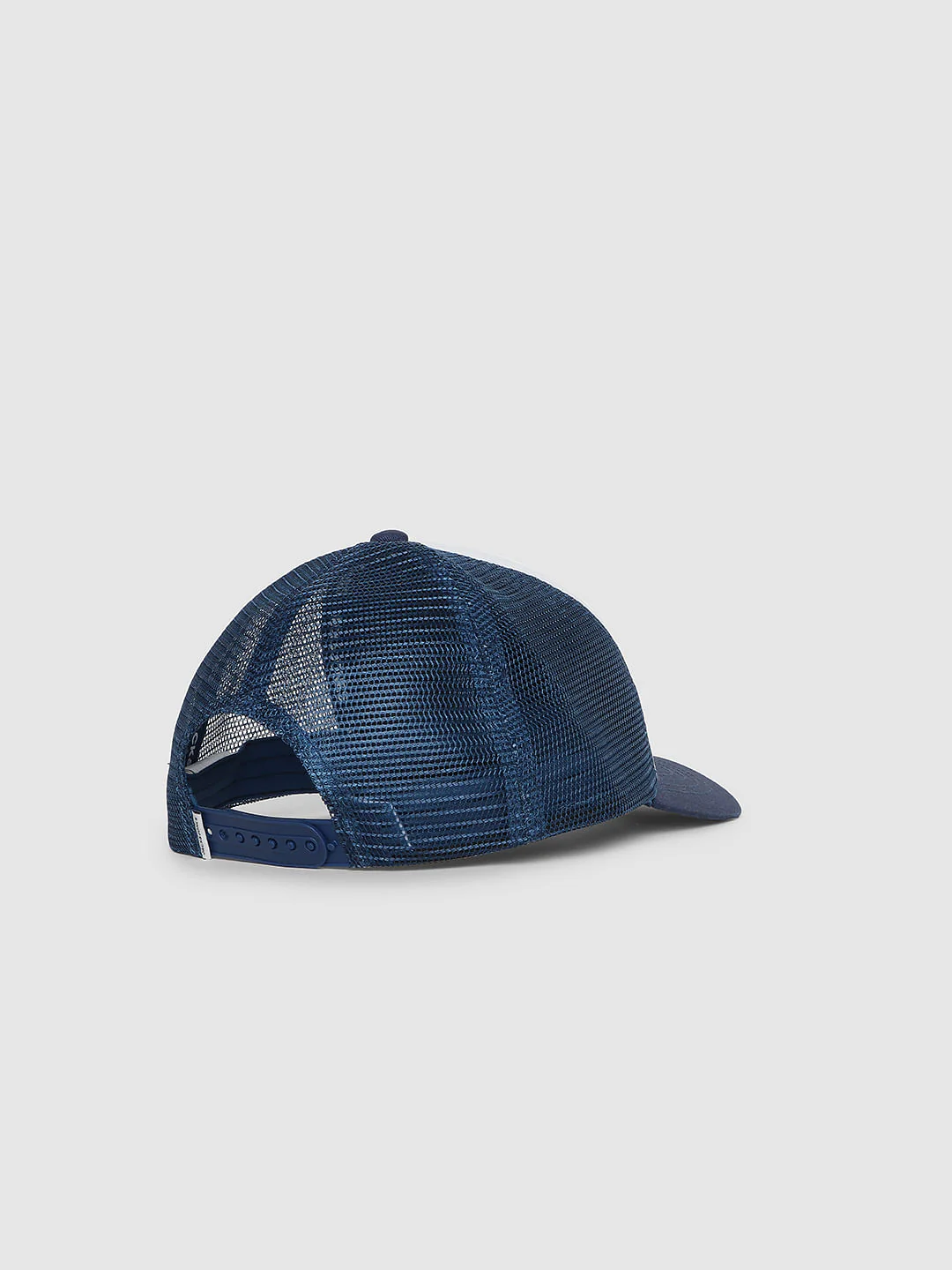 Blue Logo Print Trucker Cap - Image 5