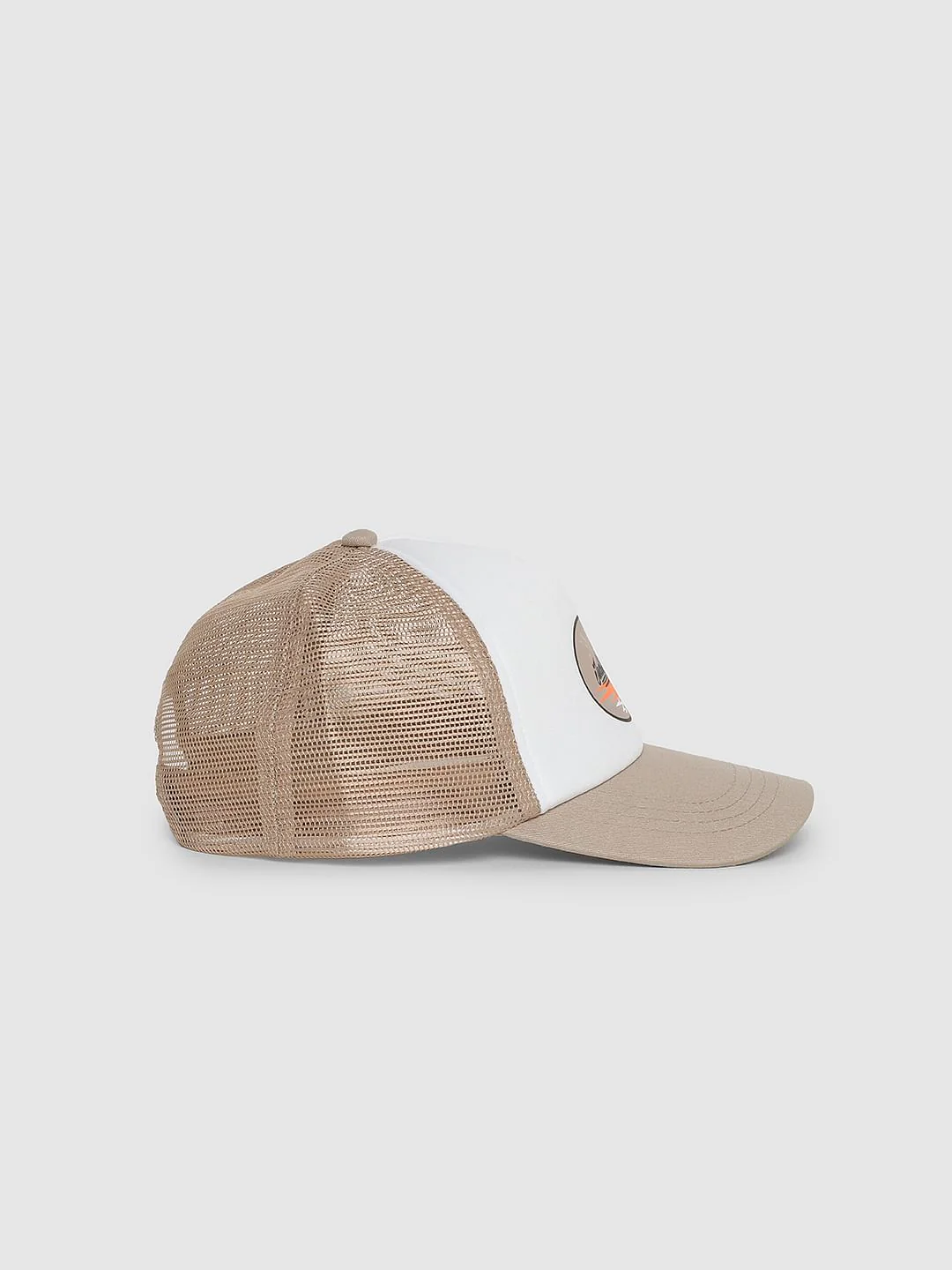 White Logo Print Trucker Cap - Image 5
