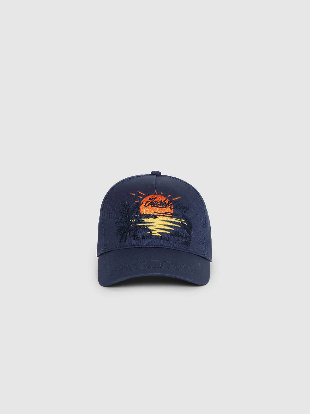 Blue Logo Print Baseball Cap - Image 3