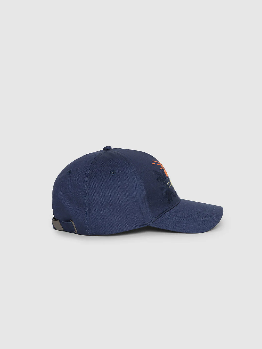 Blue Logo Print Baseball Cap - Image 5