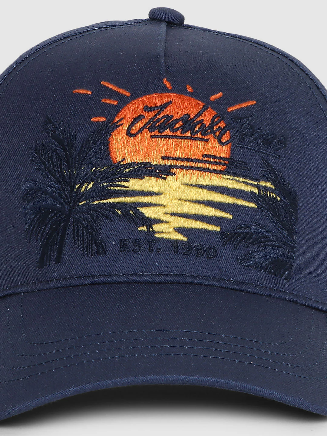 Blue Logo Print Baseball Cap - Image 7