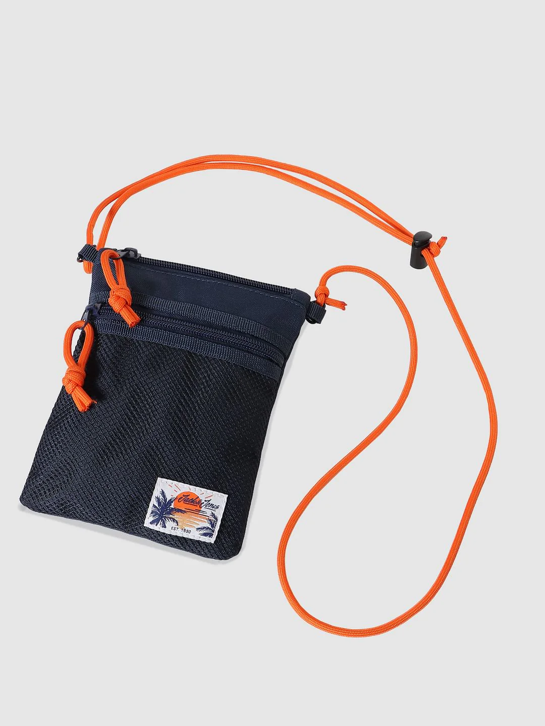 Navy Blue Mesh Sling Bag - Image 6