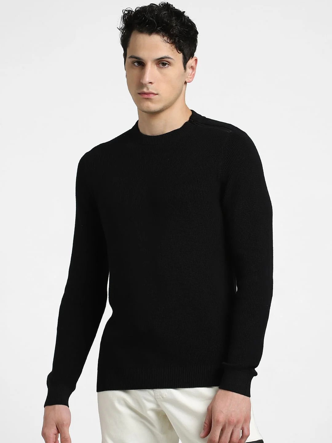 Black Knitted Sweater - Image 2
