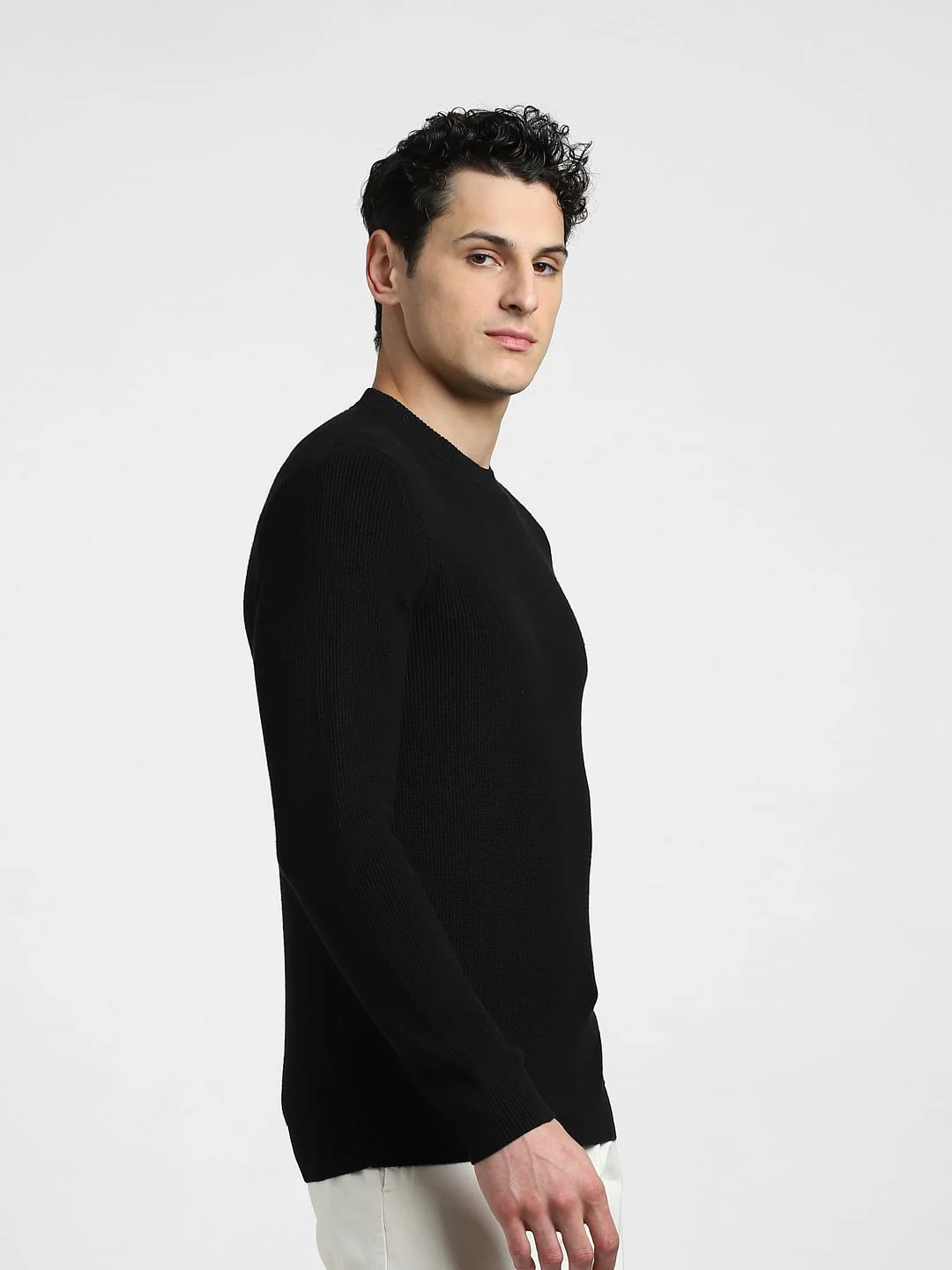 Black Knitted Sweater - Image 3