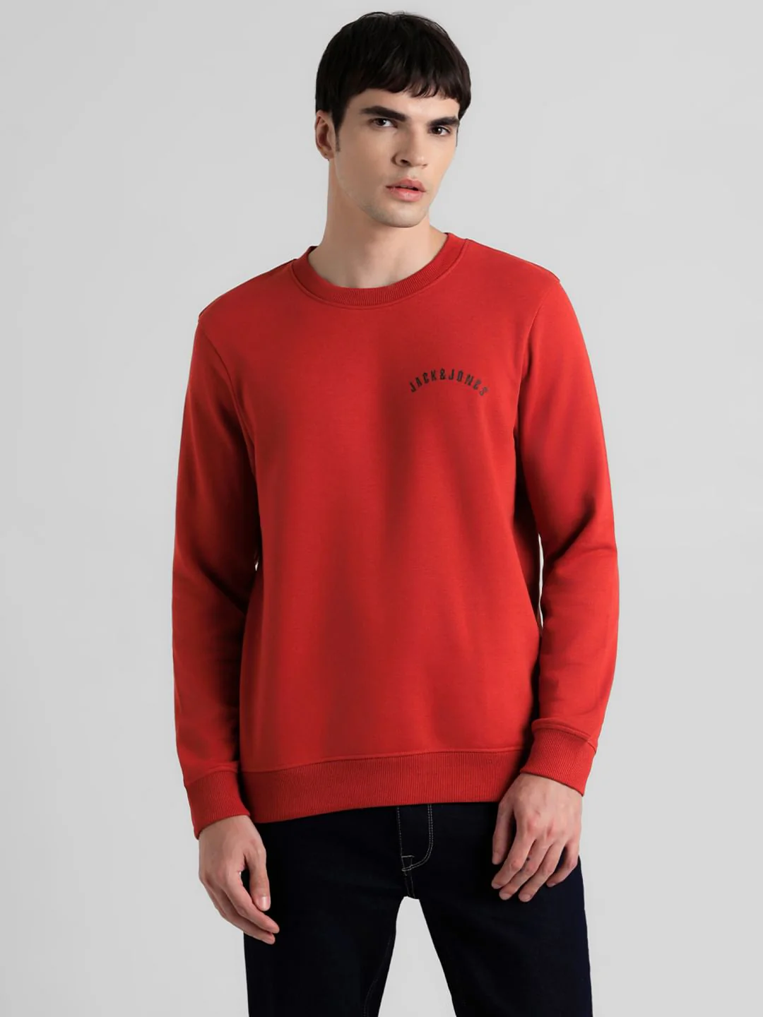 Red Logo Text Print Sweatshirt - Image 2
