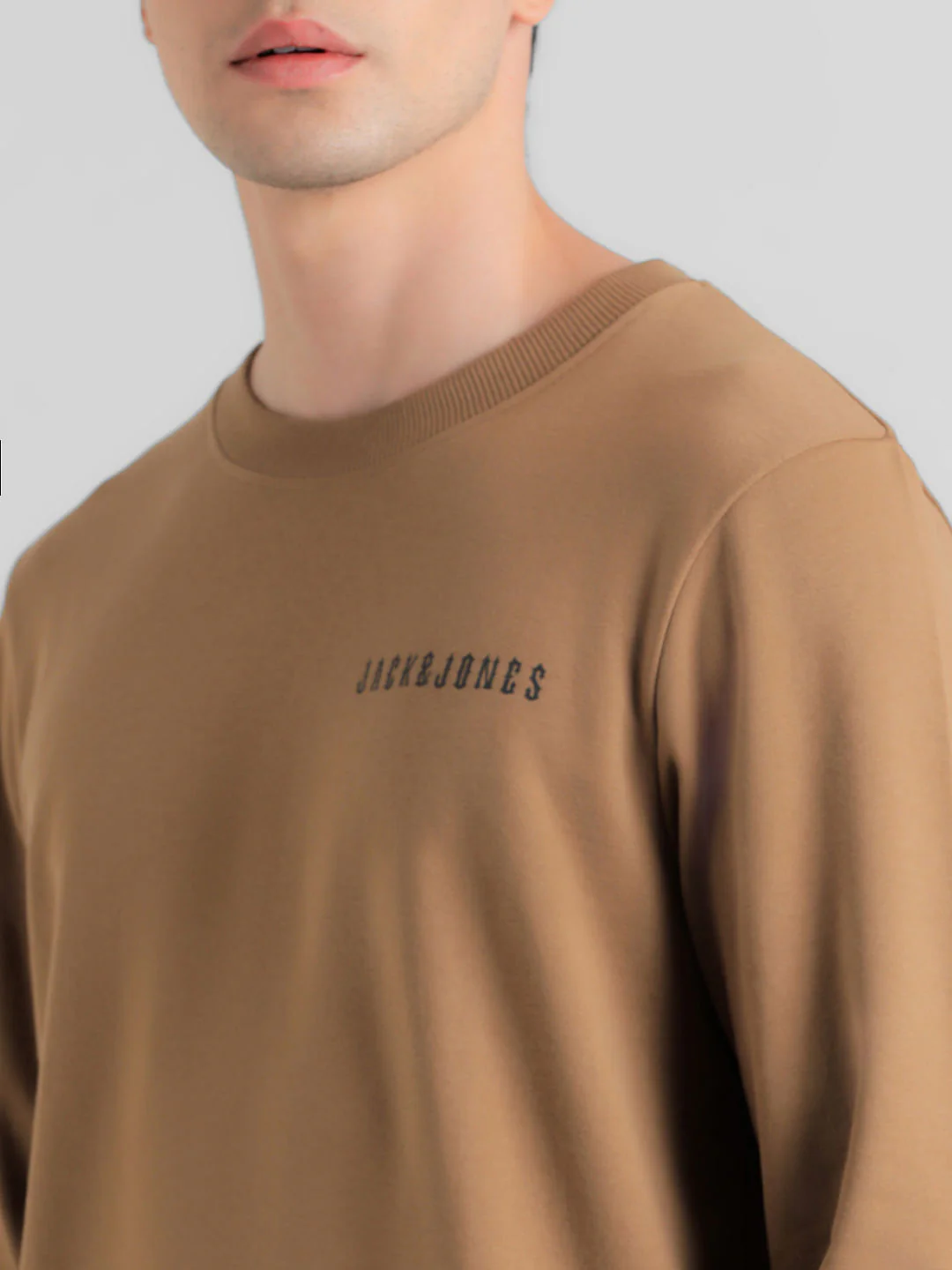 Brown Logo Text Print Sweatshirt - Image 5