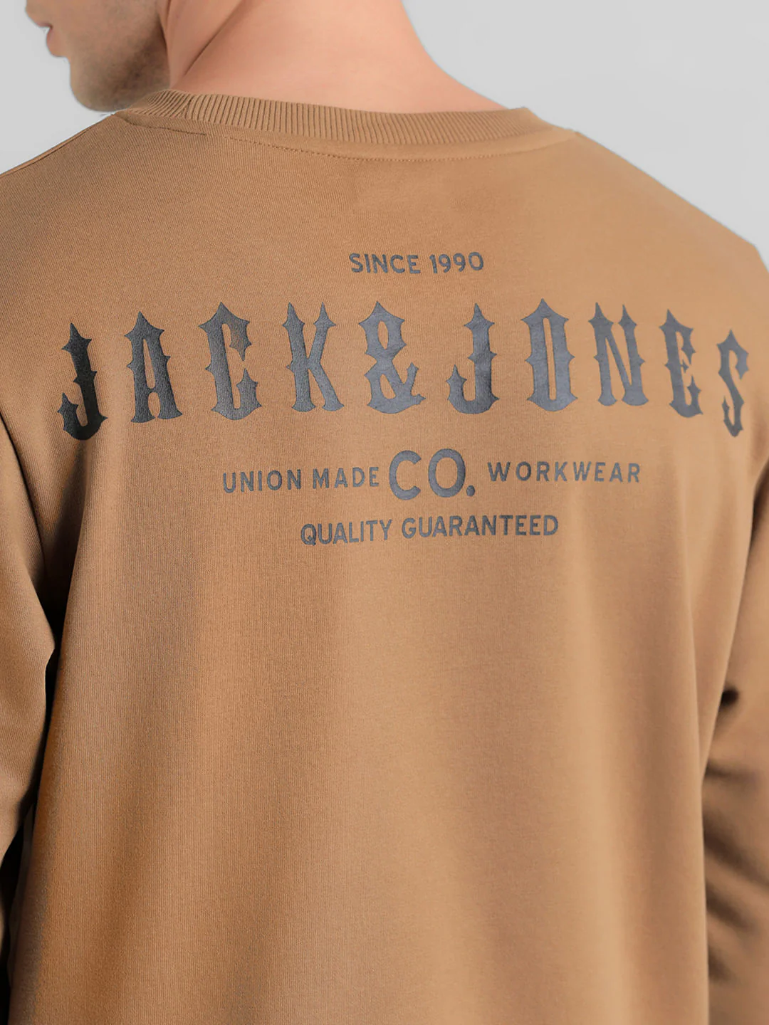 Brown Logo Text Print Sweatshirt - Image 6