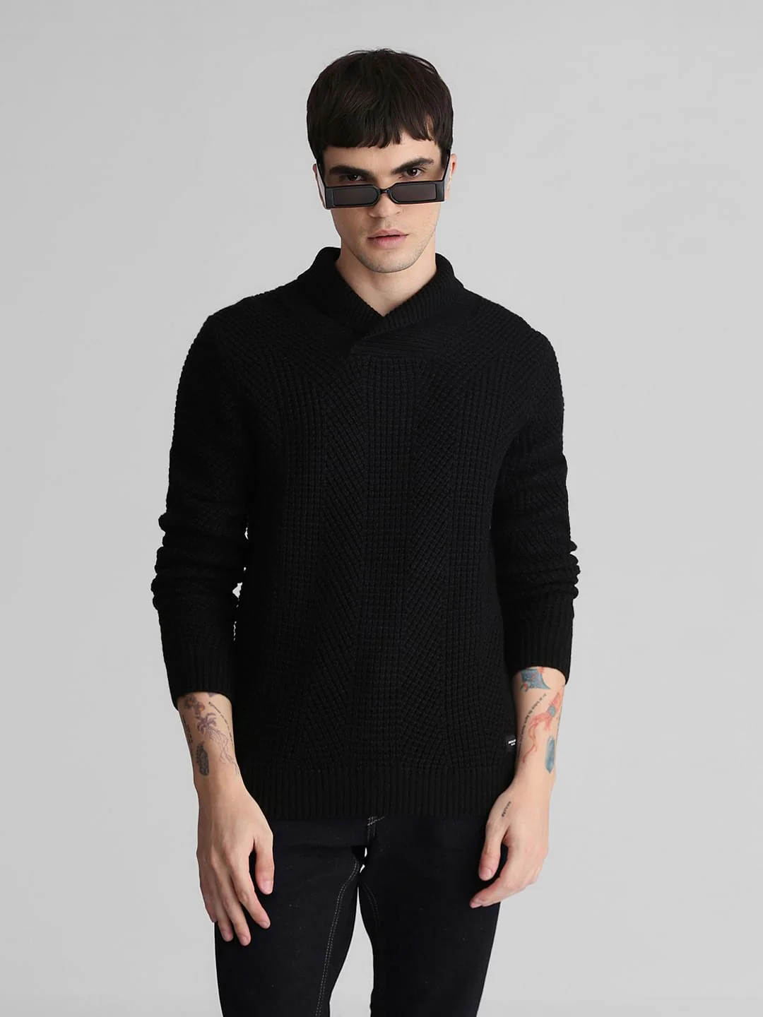 Black Knitted Sweater