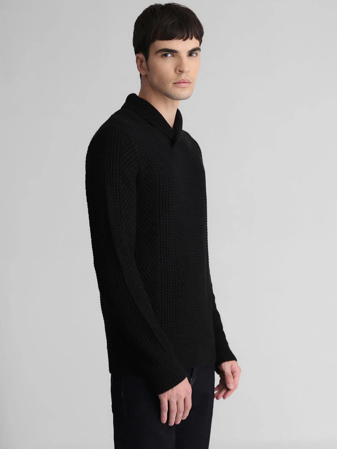 Black Knitted Sweater - Image 3