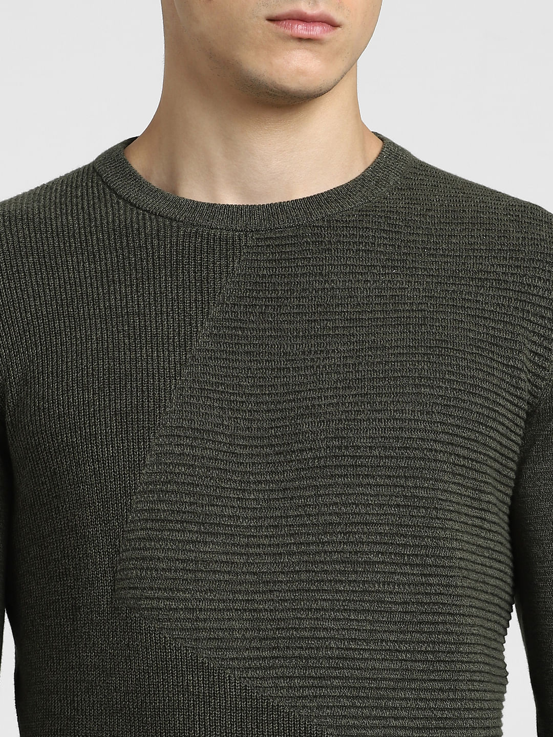 Olive Green Knitted Sweater - Image 5