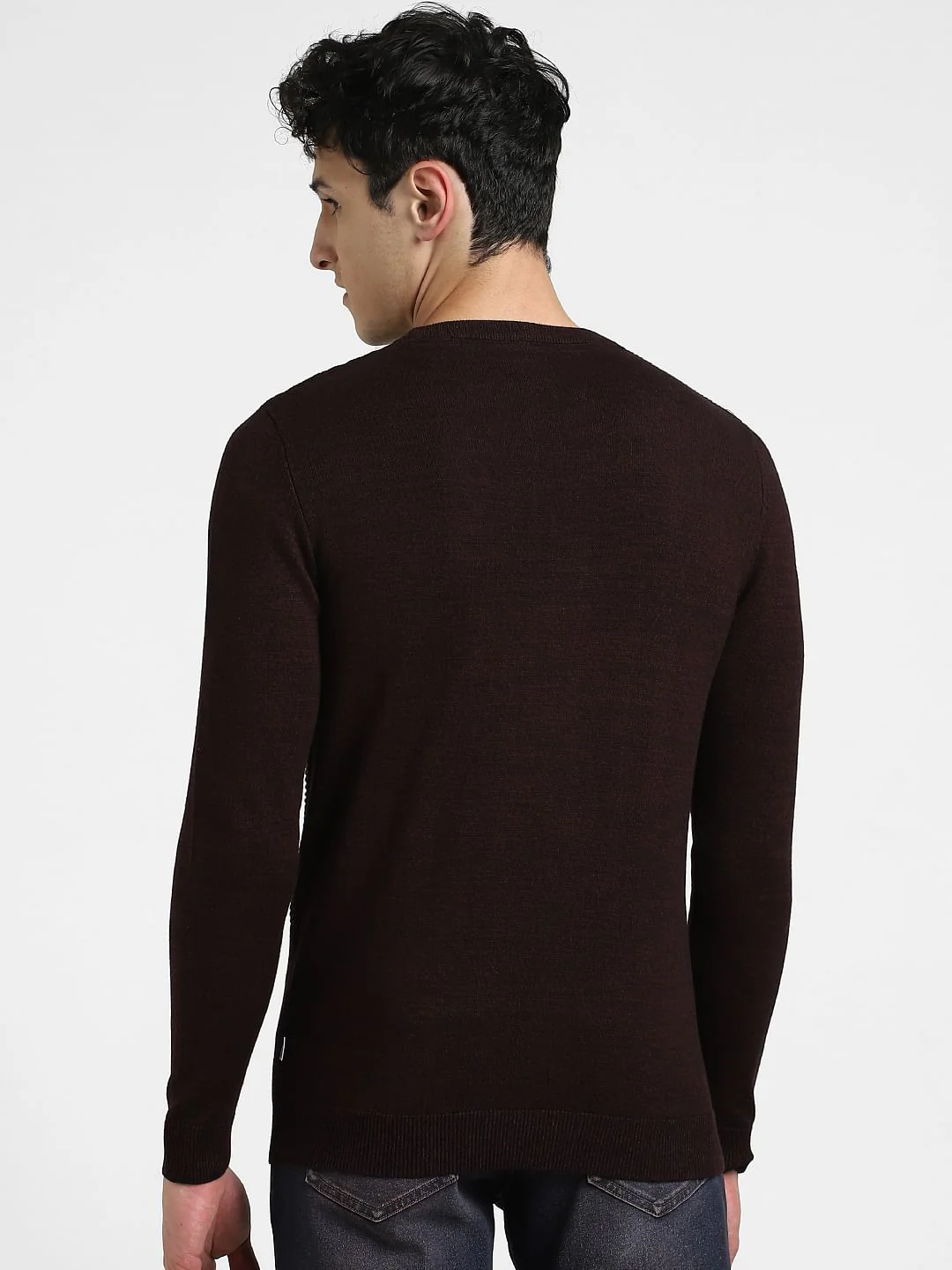 Burgundy Knitted Sweater - Image 4