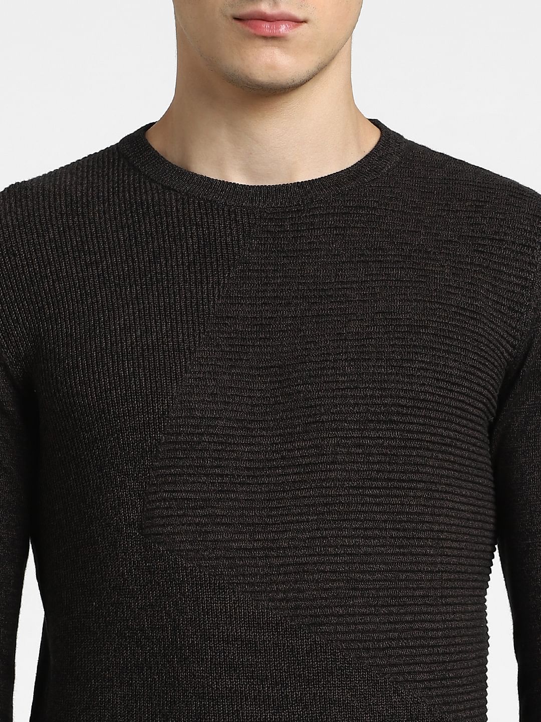 Dark Brown Knitted Sweater - Image 5