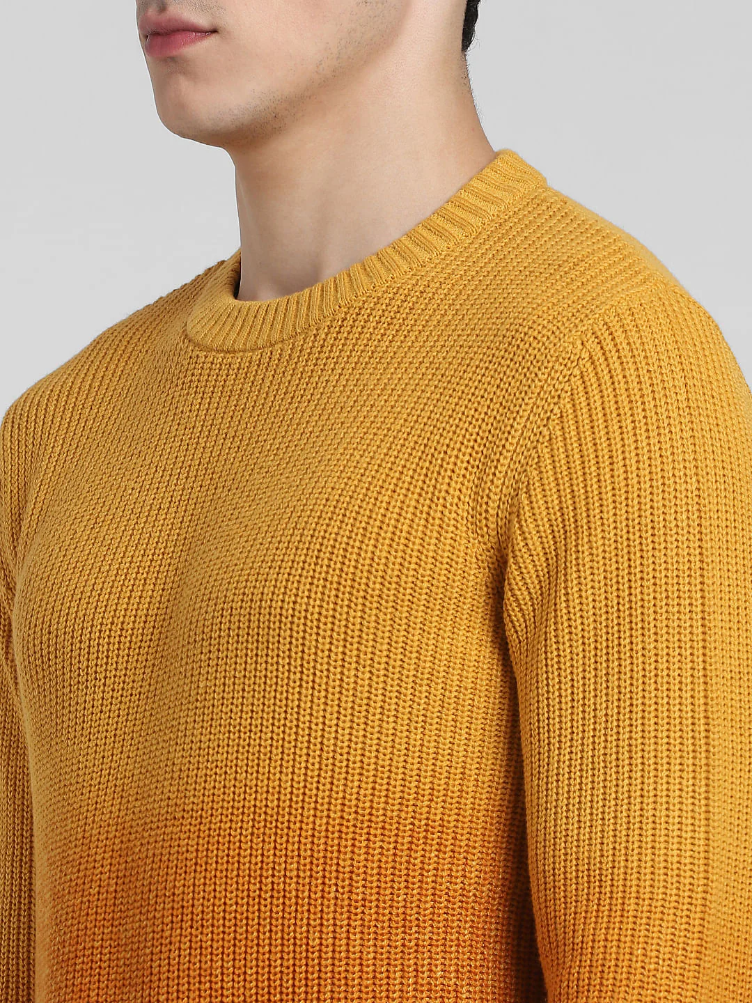 Yellow Ombre Knitted Sweater - Image 5