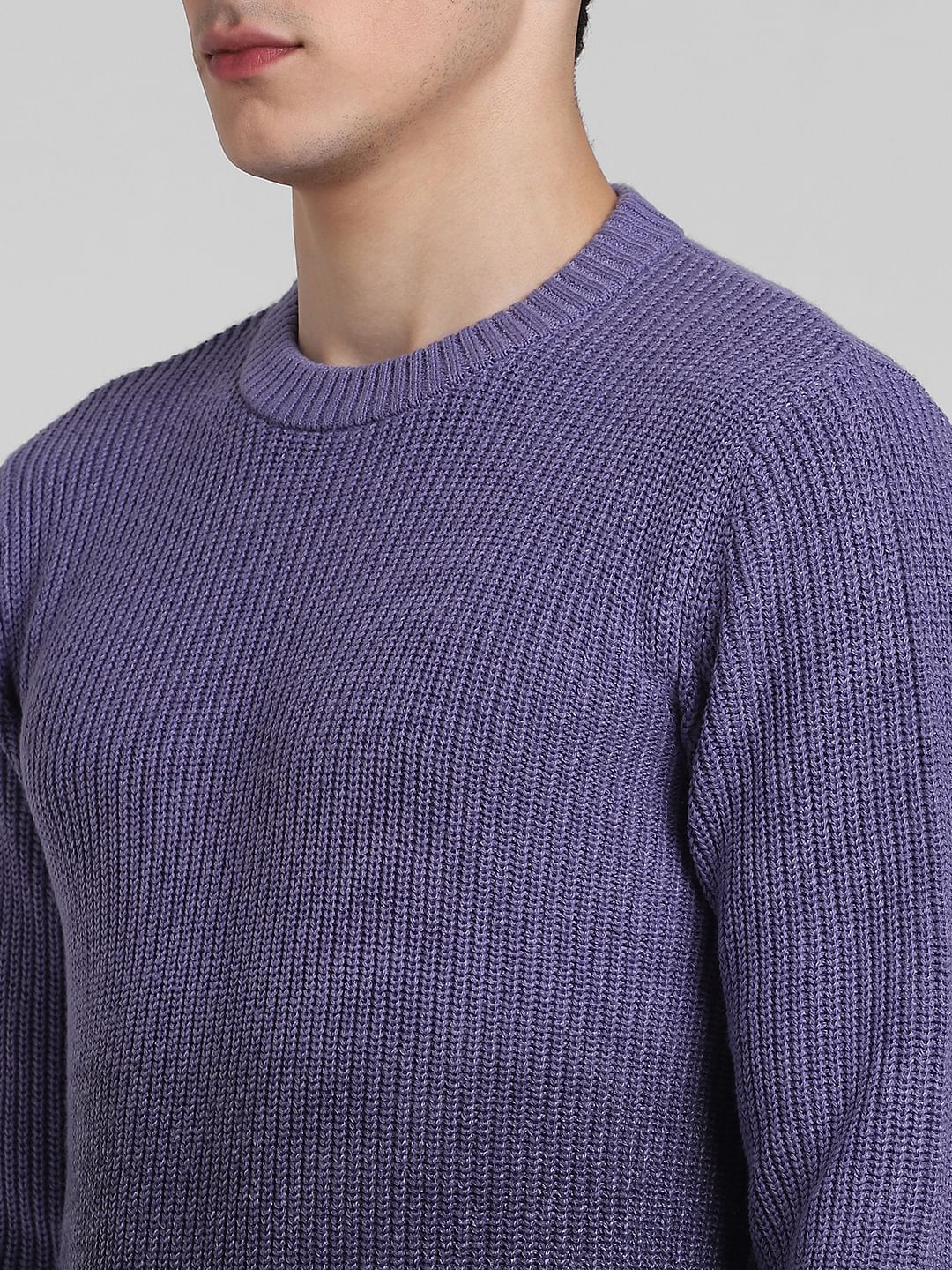 Purple Ombre Knitted Sweater - Image 5