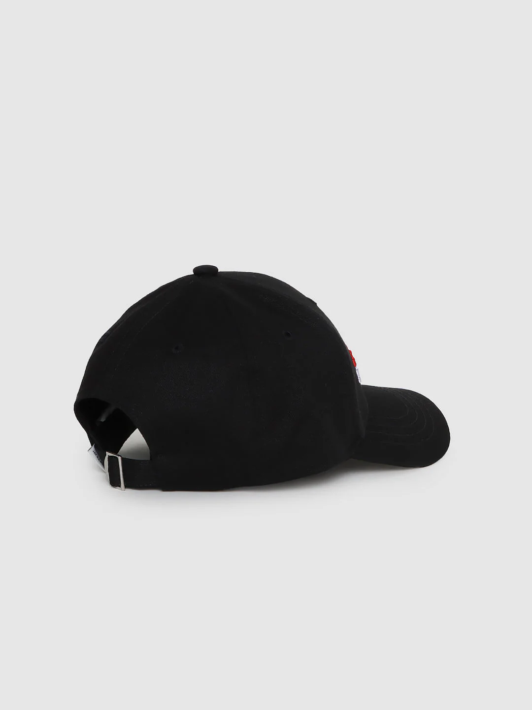 Black Logo Print Baseball Cap - Image 5