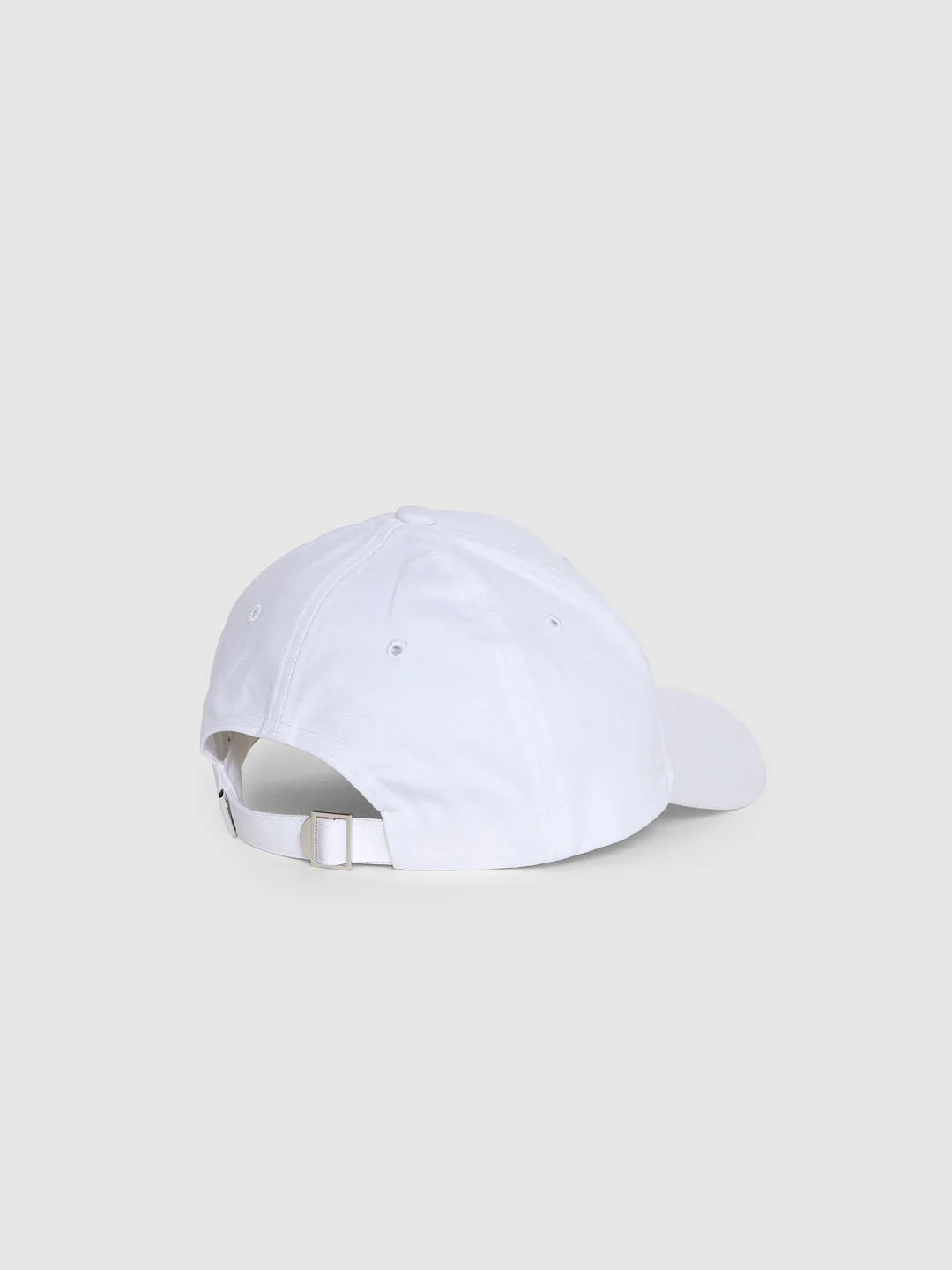 White Logo Print Baseball Cap - Image 4