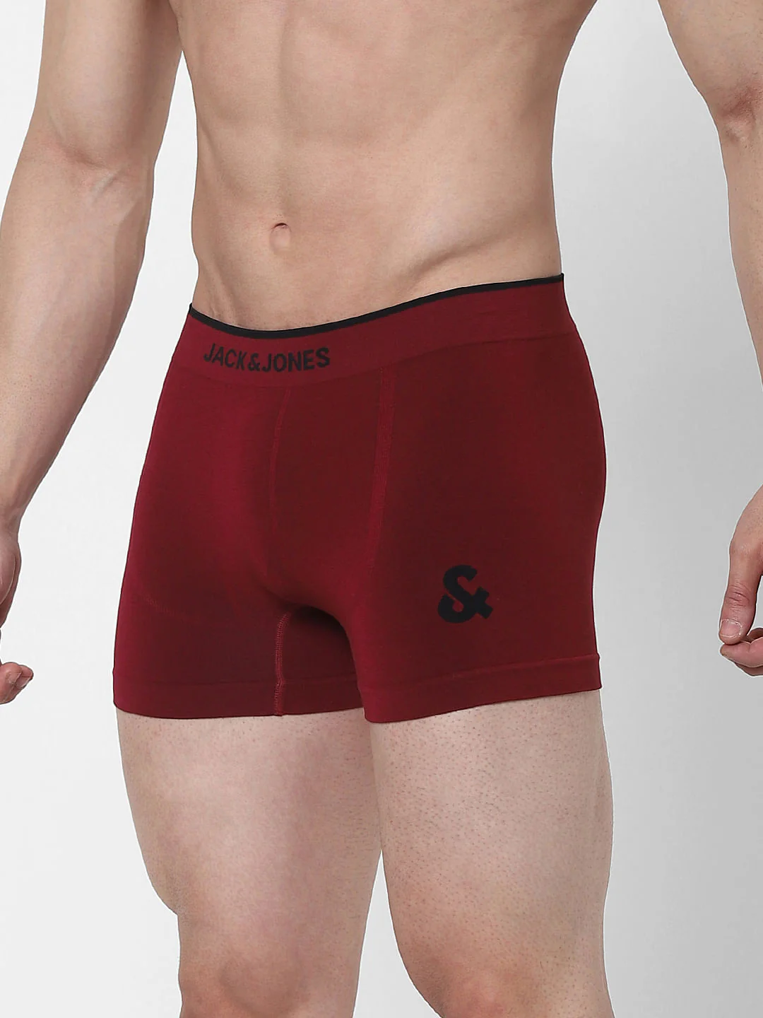 Red Logo Print Seamless Trunks - Image 2