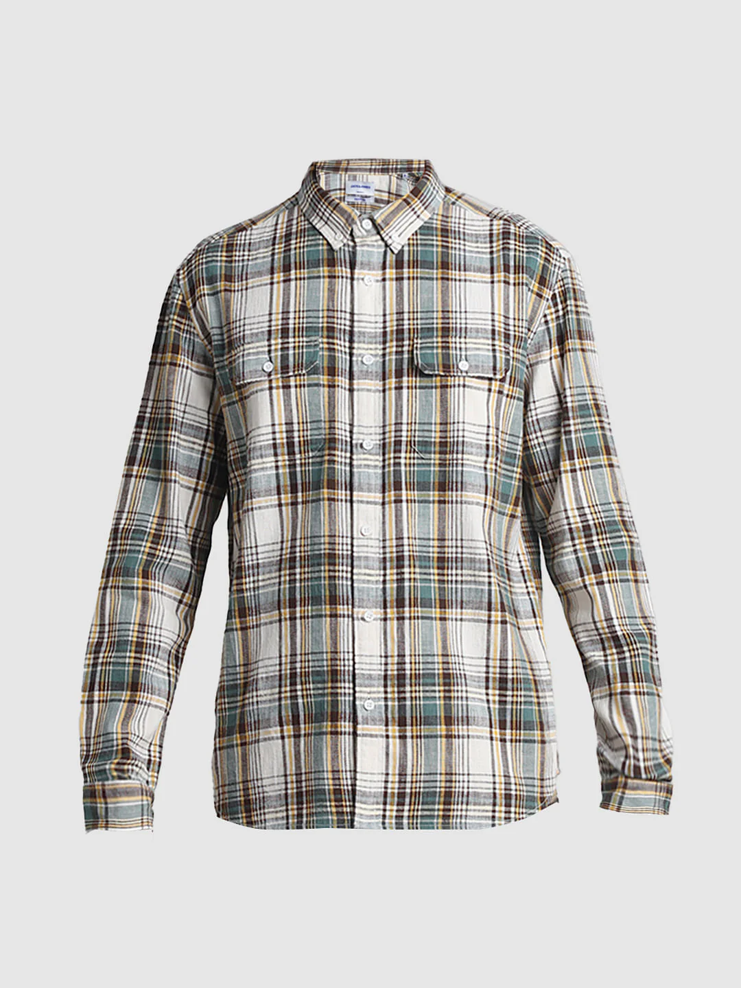 White Check Full Sleeves Shirt - Image 7